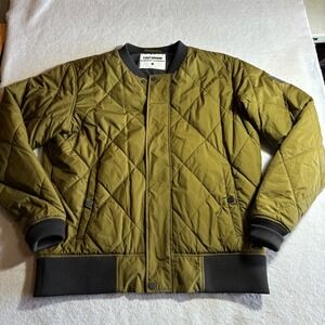 CINTAMANI Iceland Mens Green Quilted Bomber Jacket Size M Insulated Lightweight